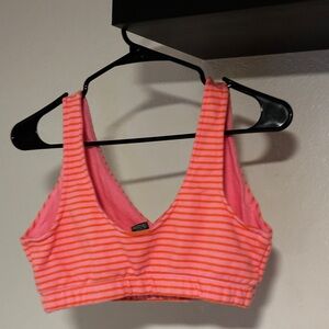 Target Pink and Orange Striped Bralette & Short set